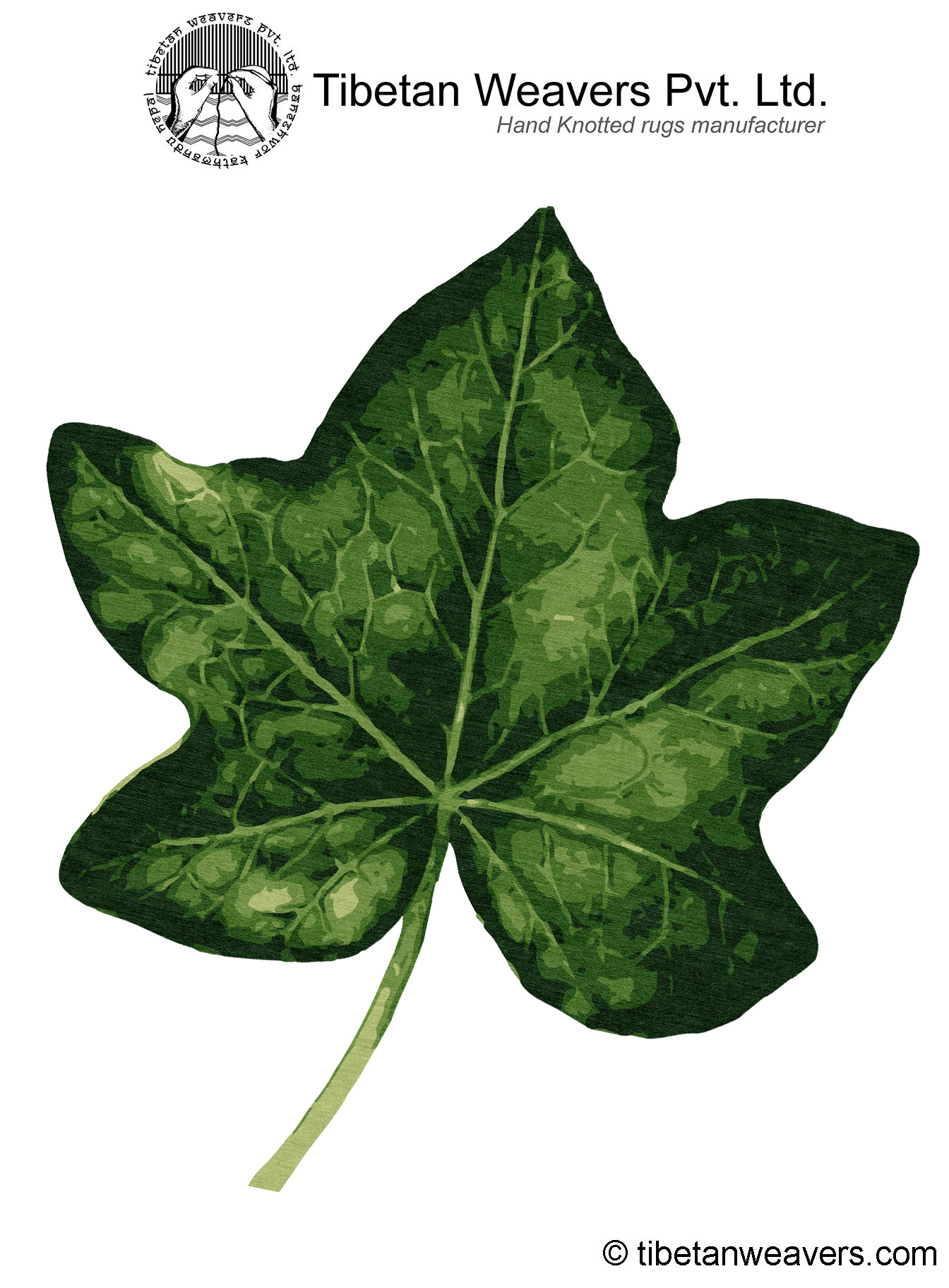 Shaped Modern Rugs Shaped Leaf Rug